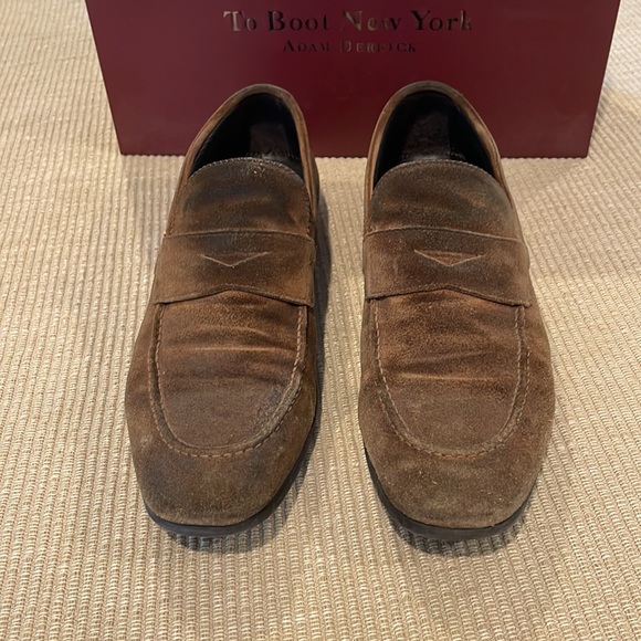 To Boot New York Brushed Leather Dark Brown Men’s Size 8.5 - Picture 6 of 11